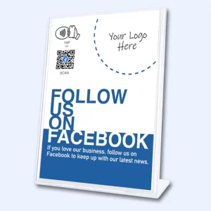 Tap or Scan to Follow us on Facebook Sign