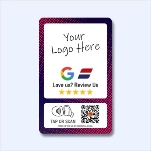 Google & Autotrader Review Card - Tap and Scan