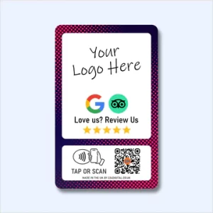 Google & Tripadvisor Review Card - Tap and Scan