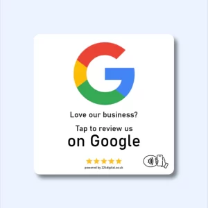 Google Review Plate - Self Adhesive - NFC only