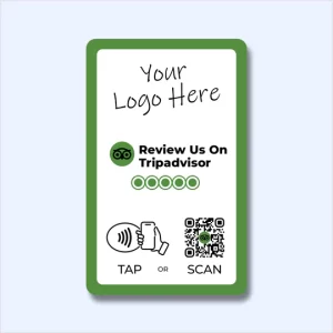 Custom Branded Tripadvisor Review Card - Tap and Scan