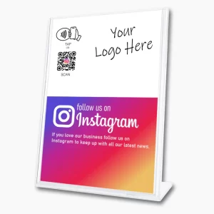 Follow Us On Instagram Sign - Tap Or Scan