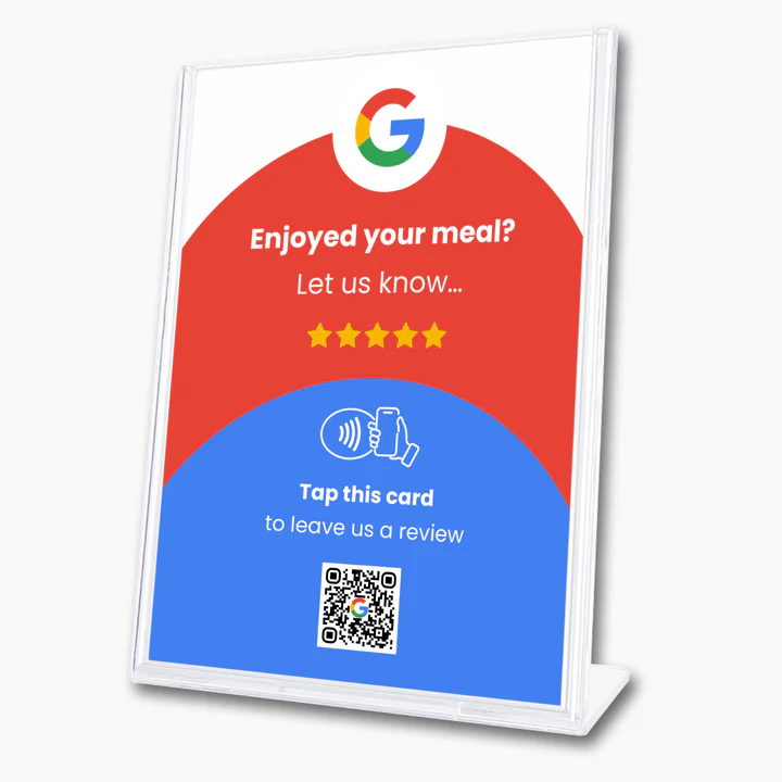 Google Restaurant Review Sign
