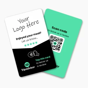 Tripadvisor Restaurant Review Card - Custom Branded - Tap And Scan