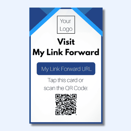 Visit My Link Forward Tap & Scan Card
