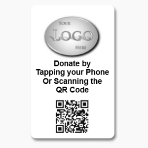 Charity Donation Only Tap & Scan card - double side print